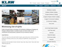 Tablet Screenshot of klawproducts.com
